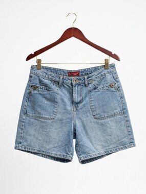 Faded Glory Originals Medium Wash Denim Bermuda Shorts Size 10